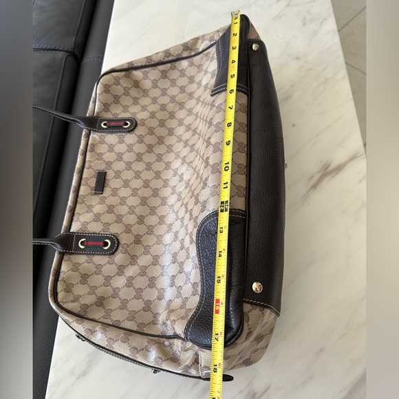 GUCCI GG Crystal Canvas and Leather Large Princy Handbag - Picture 12 of 14